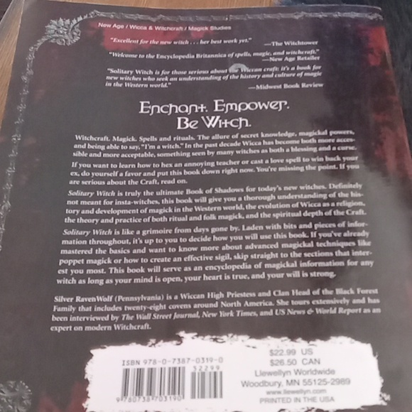 Book of Shadows Solitary Witch - Picture 6 of 6
